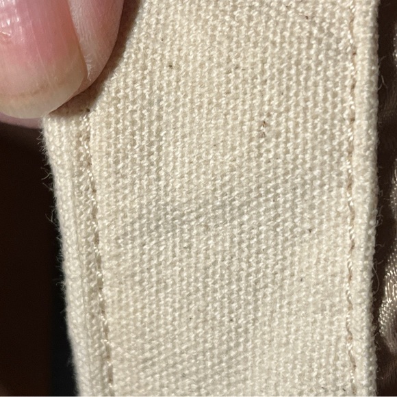 Kate Spade Double or Nothing Canvas Tote Red Cream Dice Bag Authentic - Picture 5 of 15